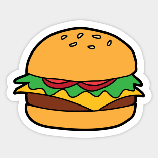 Burger Sticker